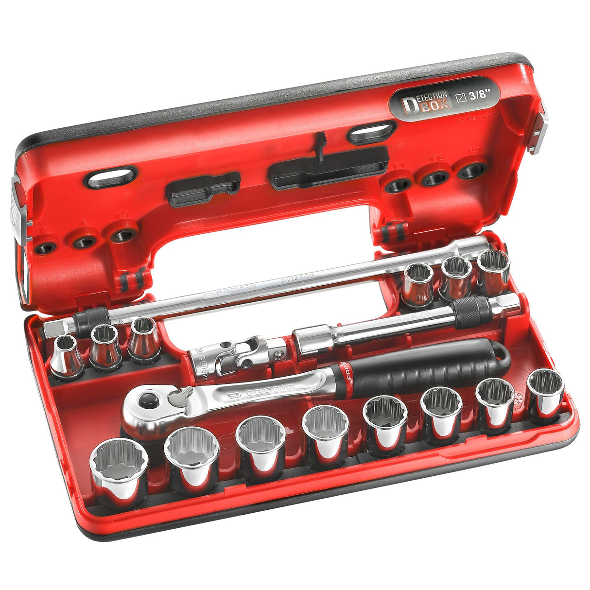 3/8 in. DBOX Twist Handle Ratchet & Socket Set (18 pc.)