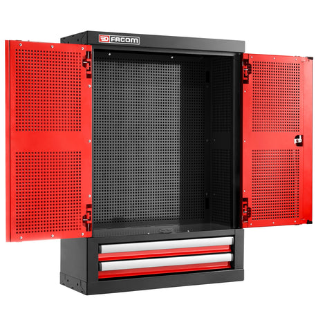 2-Drawer 2-Door Single Top Unit (Red)