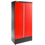 Cabinet 2 Solid Doors, 3 Shelves, L 1000 x D 506 x H 2060 mm, Red