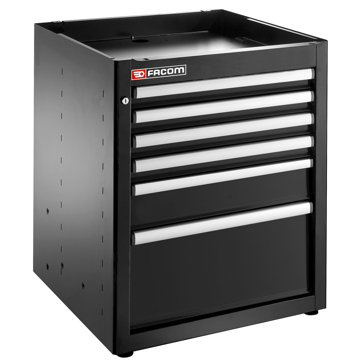 Single Base Unit, 6 Drawers, 569 x 421 mm, Black