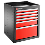 Single Base Unit, 6 Drawers, 569 x 421 mm, Red
