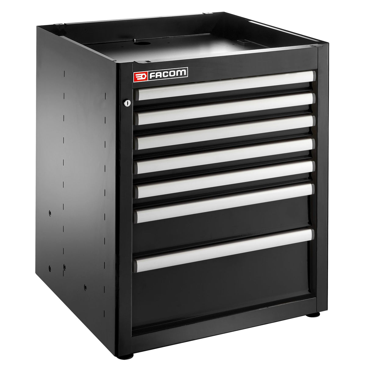 Single Base Unit, 7 Drawers, 569 x 421 mm, Black