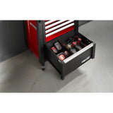 Single Base Unit, 6 Drawers With 1 Power Drawer, Red
