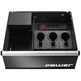 Single Base Unit, 6 Drawers With 1 Power Drawer, Red