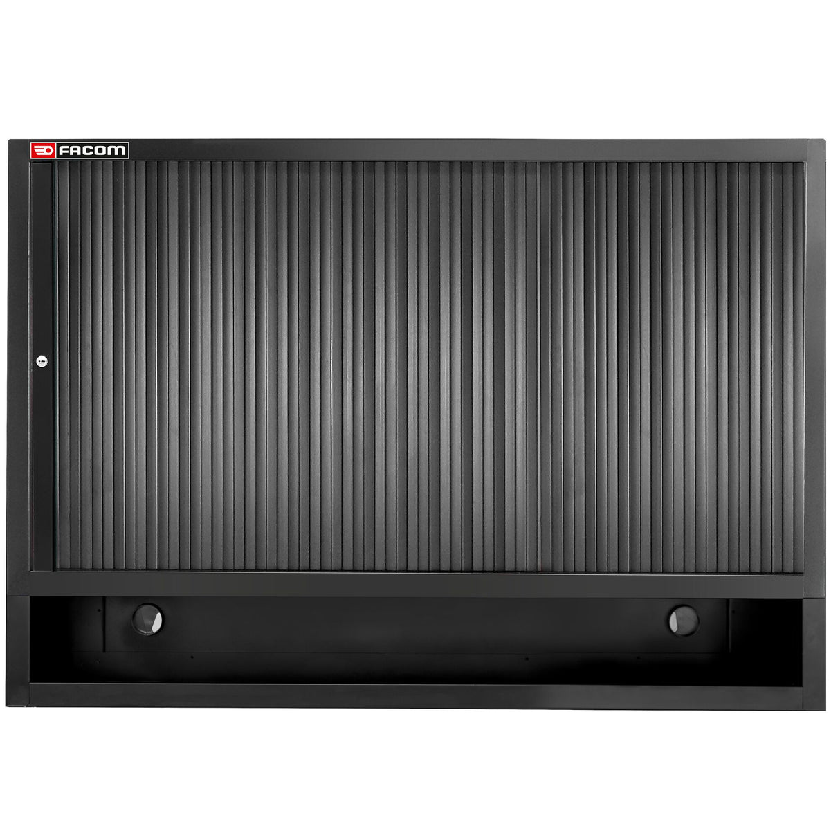 Double Top Unit With Shutter Pegboards for Vertical Storage, Black