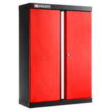 Top Unit, 2 Solid Doors, 2 Shelves, Red