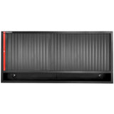 Triple Top Unit With Shutter Pegboards for Vertical Storage, Red