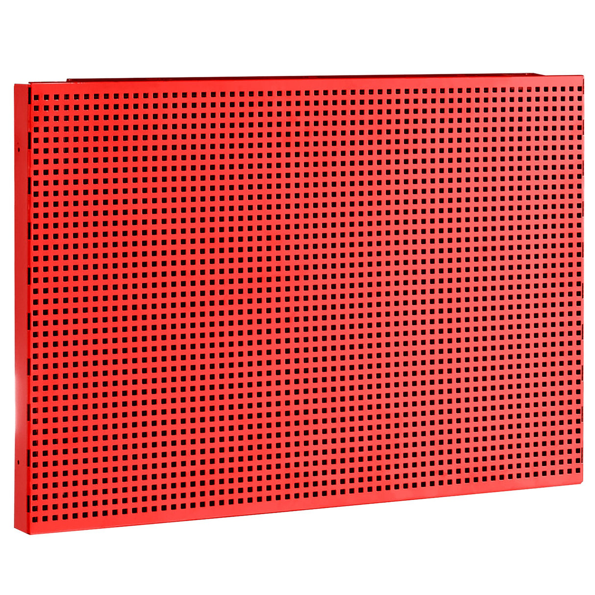 6mm x 6mm Single Half Pegboard for Vertical Storage With Square Holes (Red)