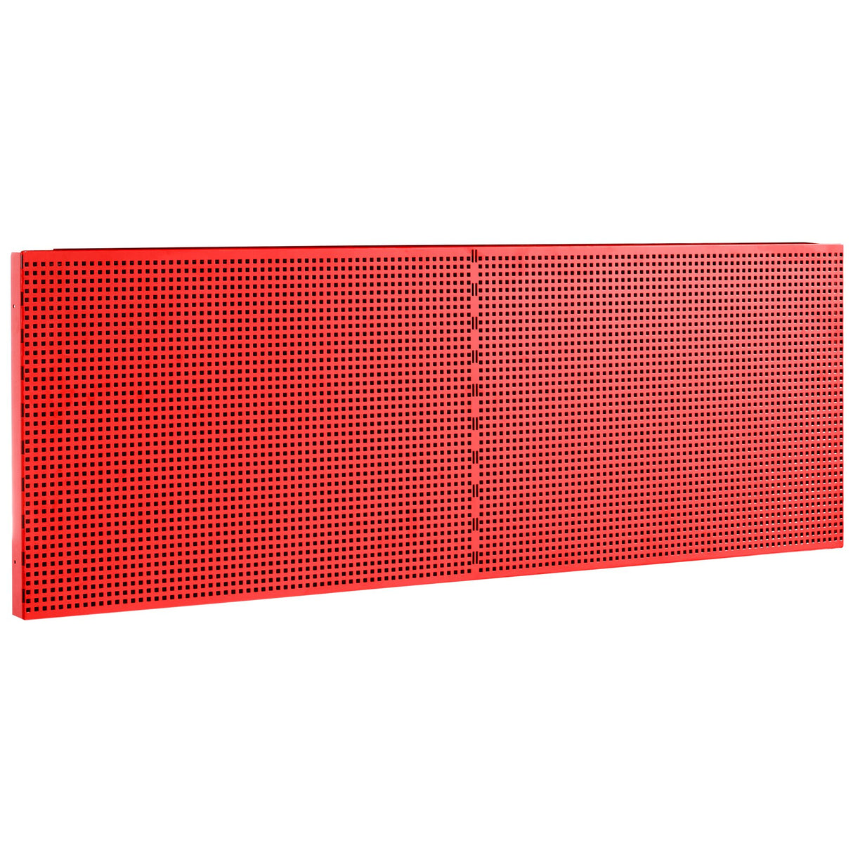 6 x 6 mm Double Half Pegboard for Vertical Storage, Square Holes, Red