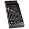 [MOD.44-1] DOUBLE OPEN END WRENCHES - 44 - 15® Offset - Plastic Tray - 9 pc.