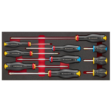 PROTWIST® 1/3 in. Screwdriver in Foam Module (10 pc.)
