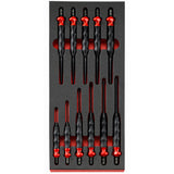 Sheath drift punch set, foam module, 11 pieces, non packaged