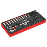 1/4 Socket Set In Foam Module - 66 Pcs