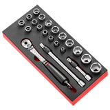 1/2 in. Safety Lock Socket Set (21 pc.)