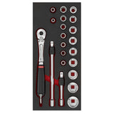 1/2 in. Safety Lock Socket Set (21 pc.)