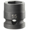 [NSS.15A] 1/2" Short Impact Socket 15 mm