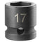 [NSS.17A] 1/2 in. Short Impact Socket, 17 mm