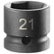 [NSS.21A] 1/2" Short Impact Socket 21 mm
