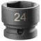 [NSS.24A] 1/2" Short Impact Socket 24 mm