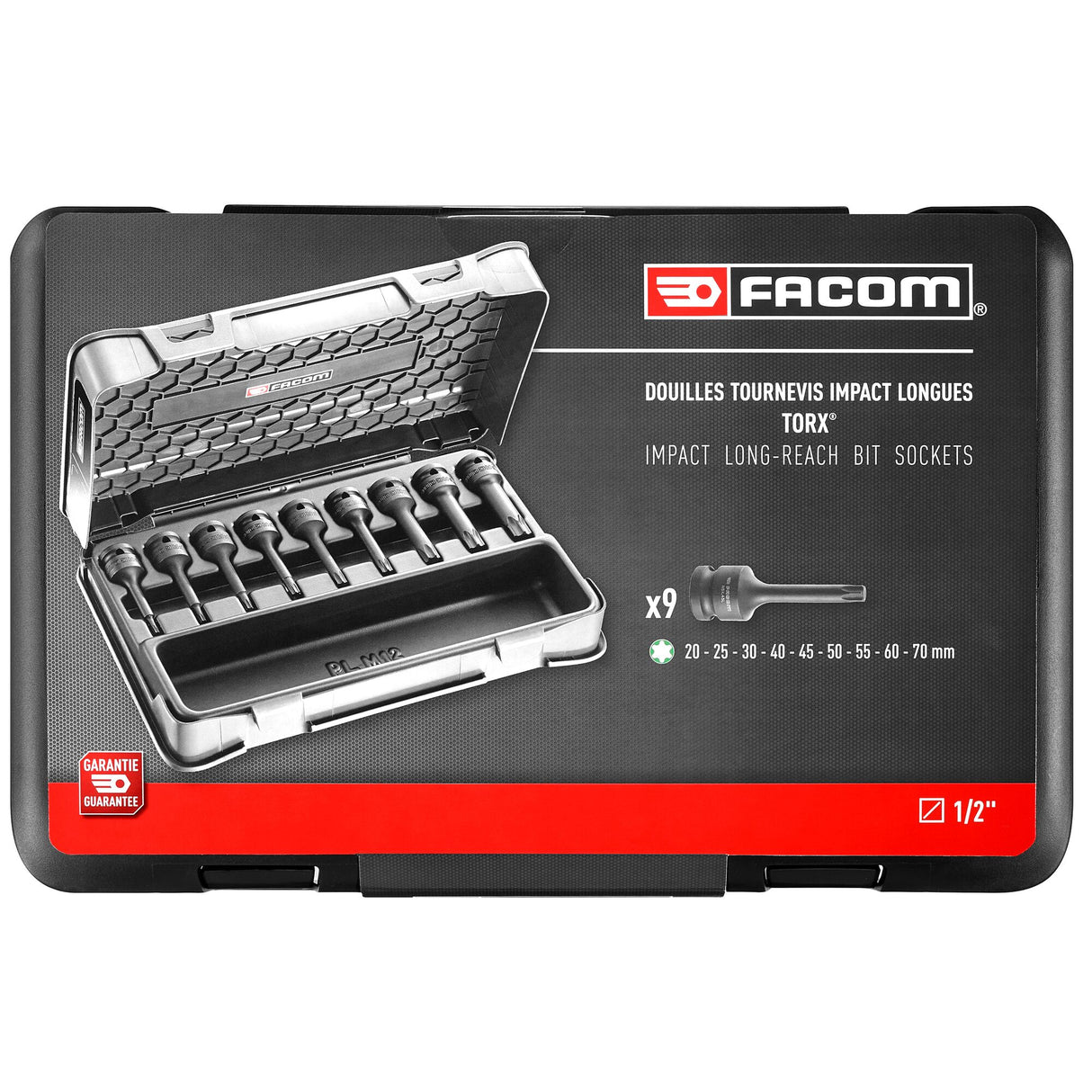 1/2 in. Long Impact Torx Socket Set (9 pc.)