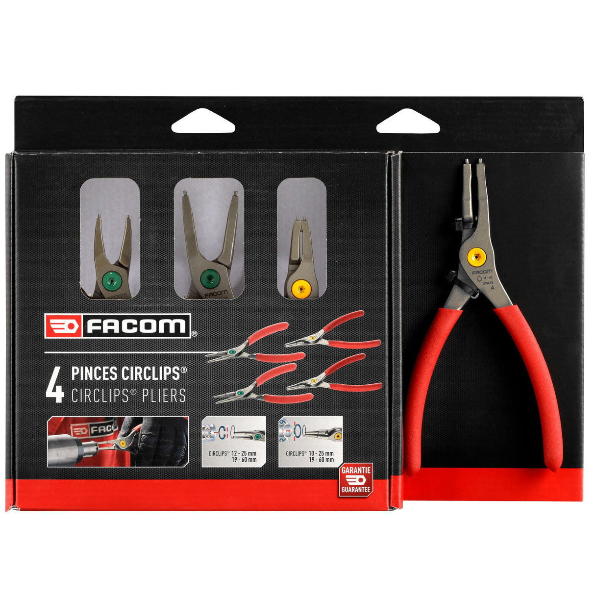 10-60 mm Straight Nose Circlips® Plier Set (4 pc.)