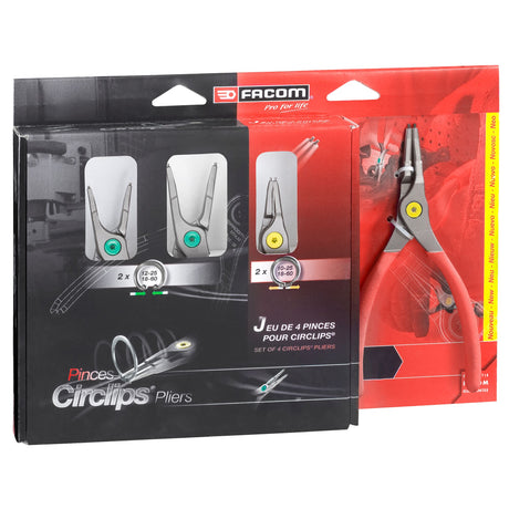 10-60 mm Straight Nose Circlips® Pliers Set (4 pc.)