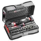1/4 in. Tightening Set With Multi-Bit Dual Nut Ratchet Handle