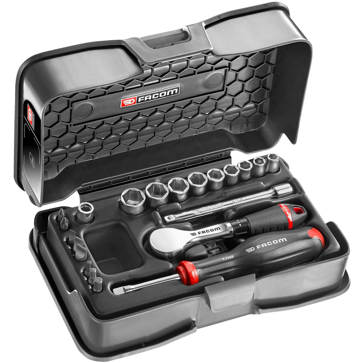 1/4 in. MBOX High Performance Ratchet & Socket Sest (21 pc.)