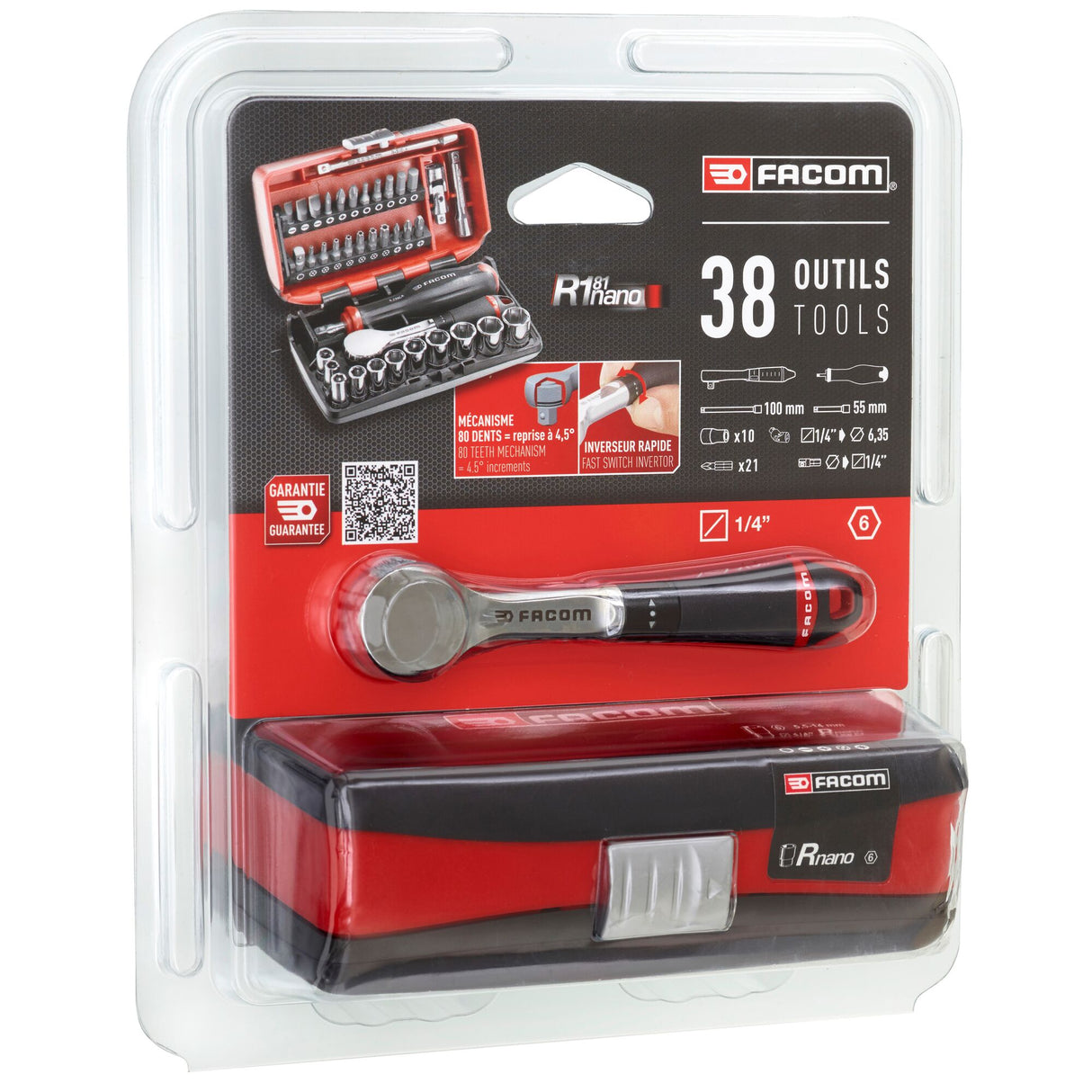 1/4 in. NANO High Performance Ratchet & Socket Set (38 pc.)