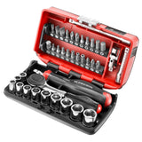 1/4 in. NANO Socket Set With Twist Handle Ratchet (38 pc.)