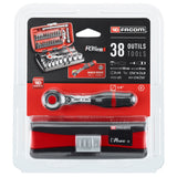 1/4 in. NANO Twist Handle Ratchet & Socket Set (38 pc.)