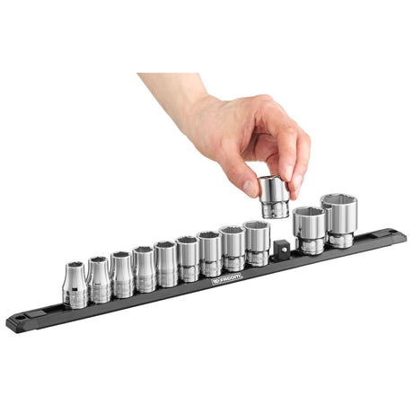 1/2 in. 6-Point OGV® Grip Socket Set on Magnetic Rack (12 pc.)