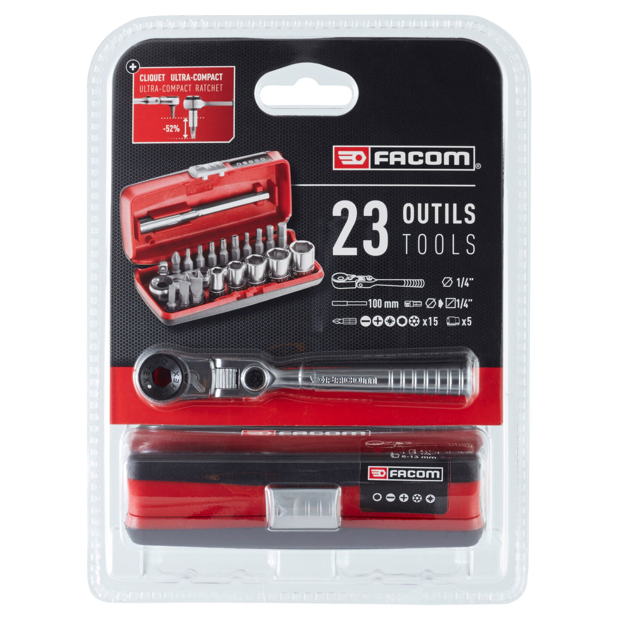 1/4 in. PICO Flexible Head Ratchet Socket Set (23 pc.)