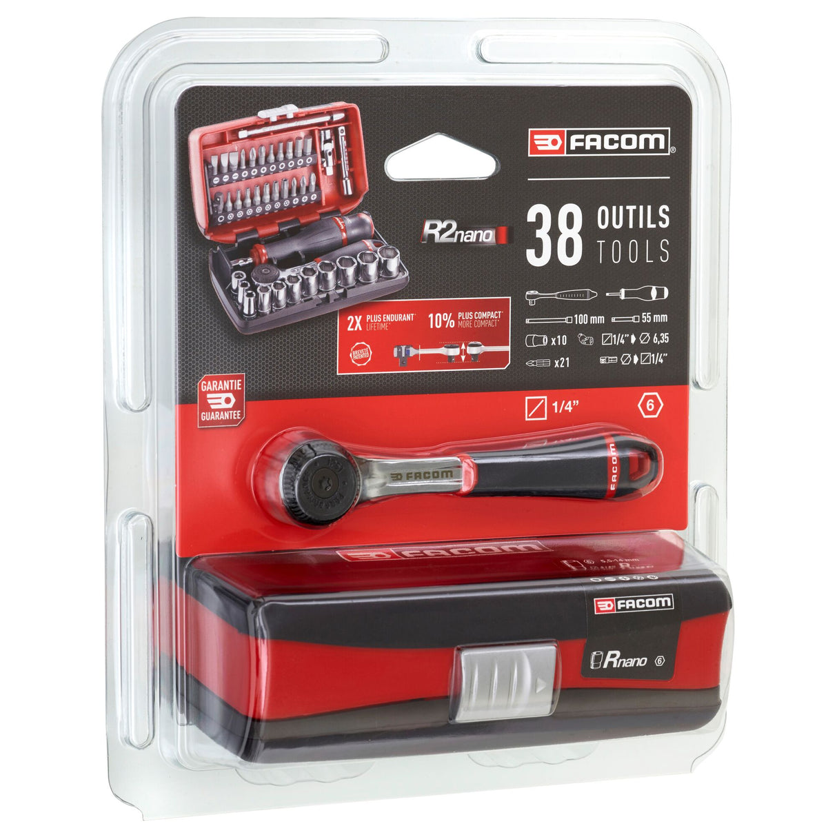 1/4 in. NANO Performance Round Head Ratchet & Socket Set (38 pc.)