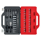 Coffret cliquet-douilles 1/4" Twin Box - 72 pièces
