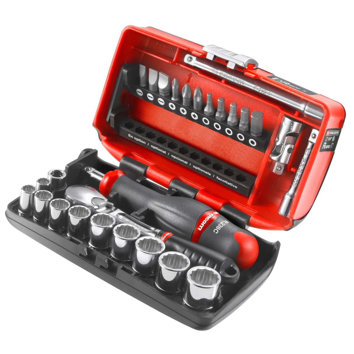 1/4 in. Drive NANO Pear-Head Ratchet Socket Set (27 pc.)