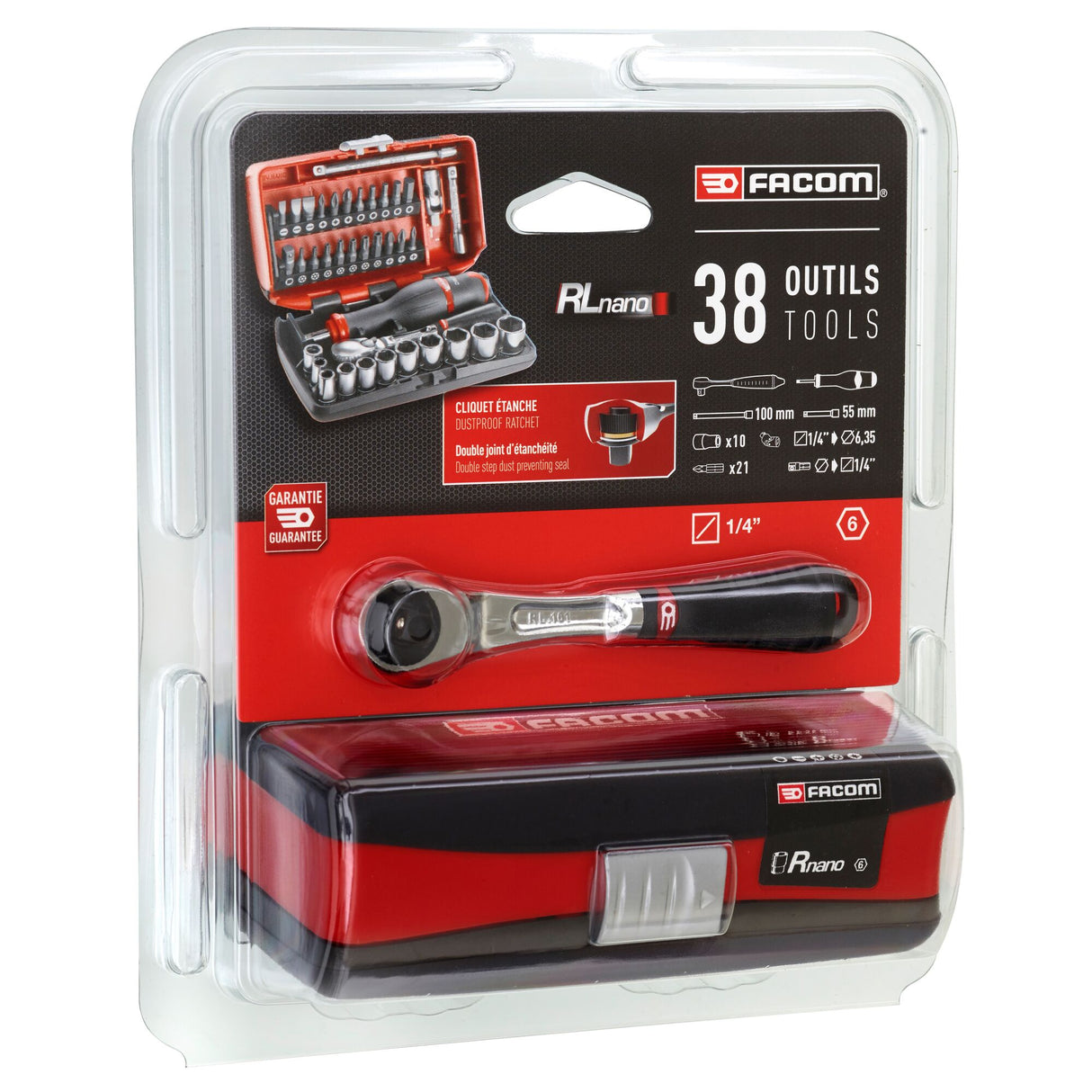 1/4 in. NANO Pear Head Ratchet & Socket Set (38 pc.)