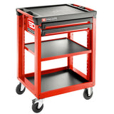 Utility Cart, 3 Levels, 2 Drawers, 569 x 421 mm, To Be Assembled