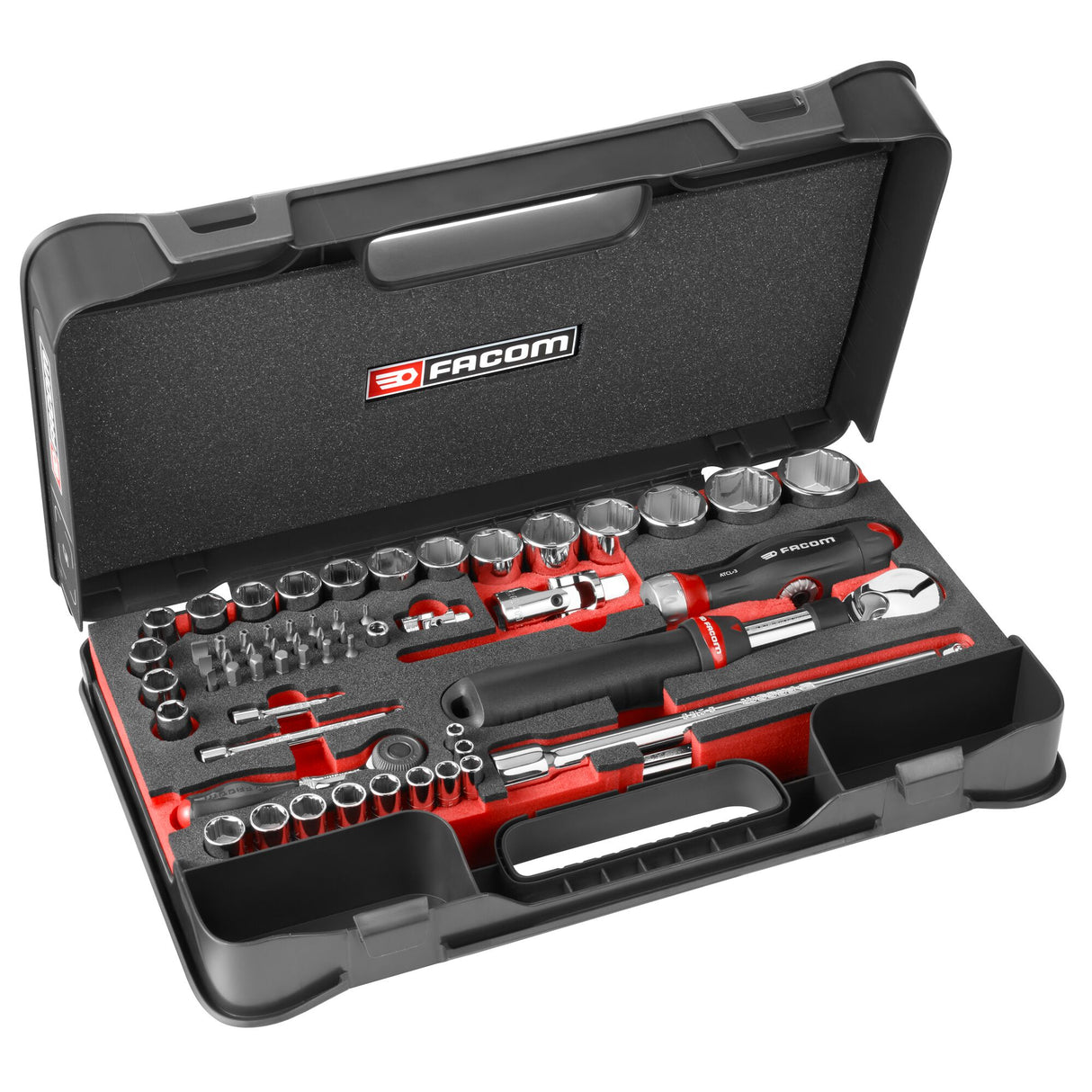 1/4 in. - 1/2 in. 6-Point OGV® Grip Socket Set in Modular Box (60 pc.)