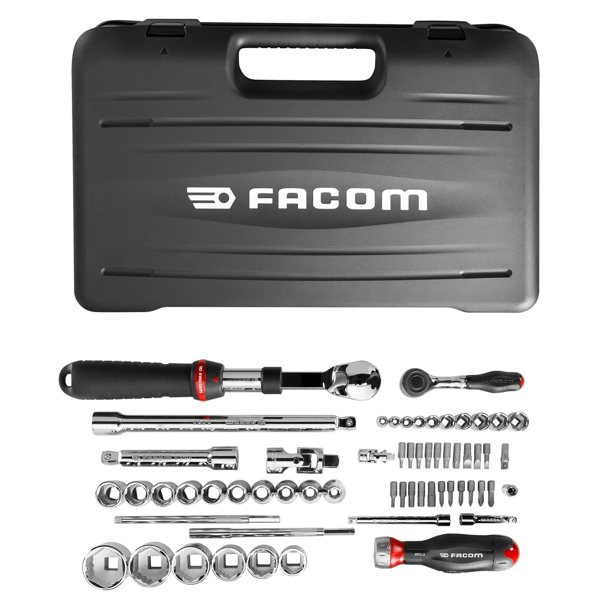 1/4 in. - 1/2 in. 6-Point OGV® Grip Socket Set in Modular Box (60 pc.)