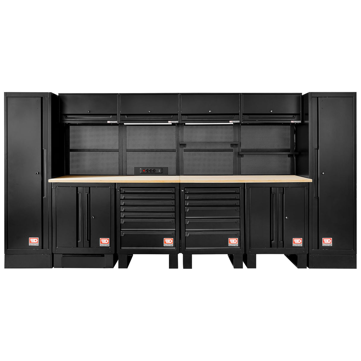 3.9m Set With 2 Lockers 500mm and Wooden Top