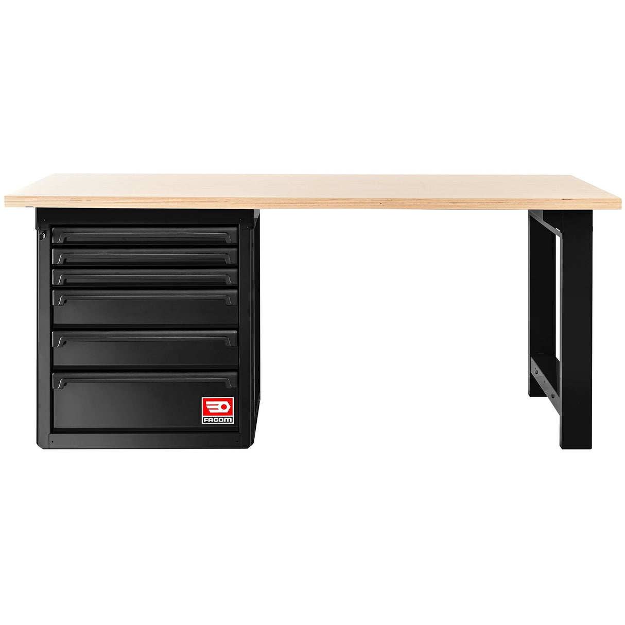RWS2.0 - 2m Workbench Wooden Worktop, Black