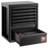 Base Unit, 7 Drawers, Black
