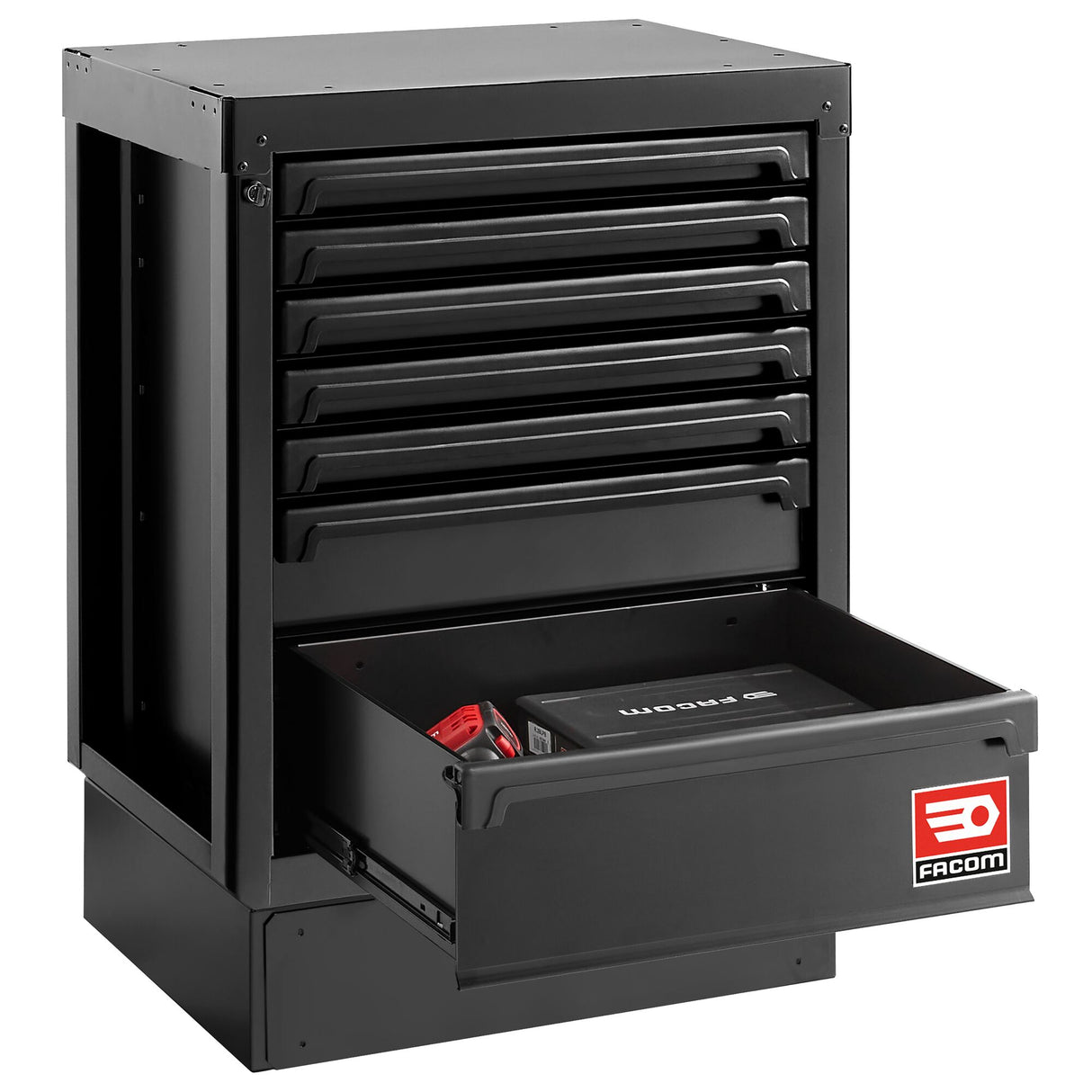 Base Unit, 7 Drawers, Black