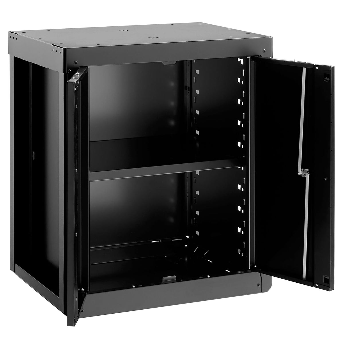 Base Unit With 2 Solid Doors, Black