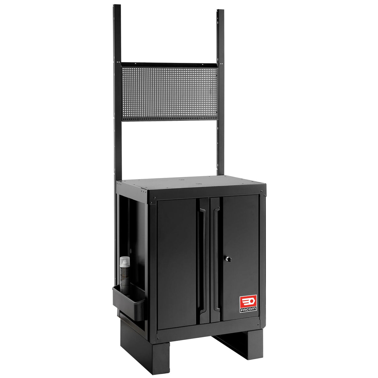 Base Unit With 2 Solid Doors, Black