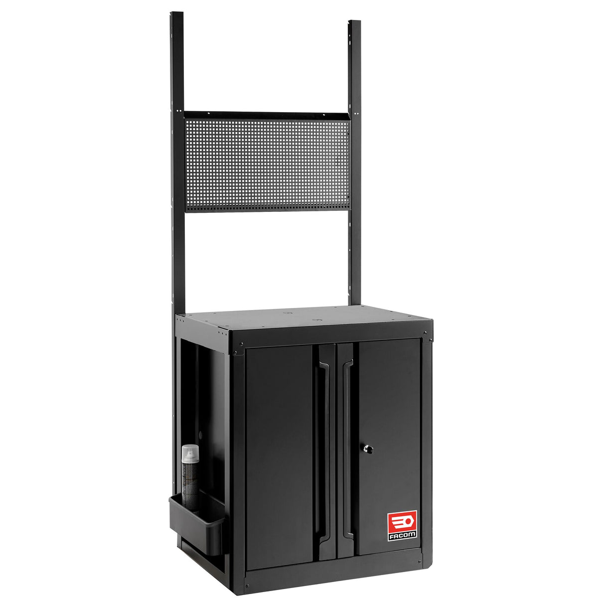 Base Unit With 2 Solid Doors, Black