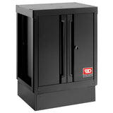 Base Unit With 2 Solid Doors, Black
