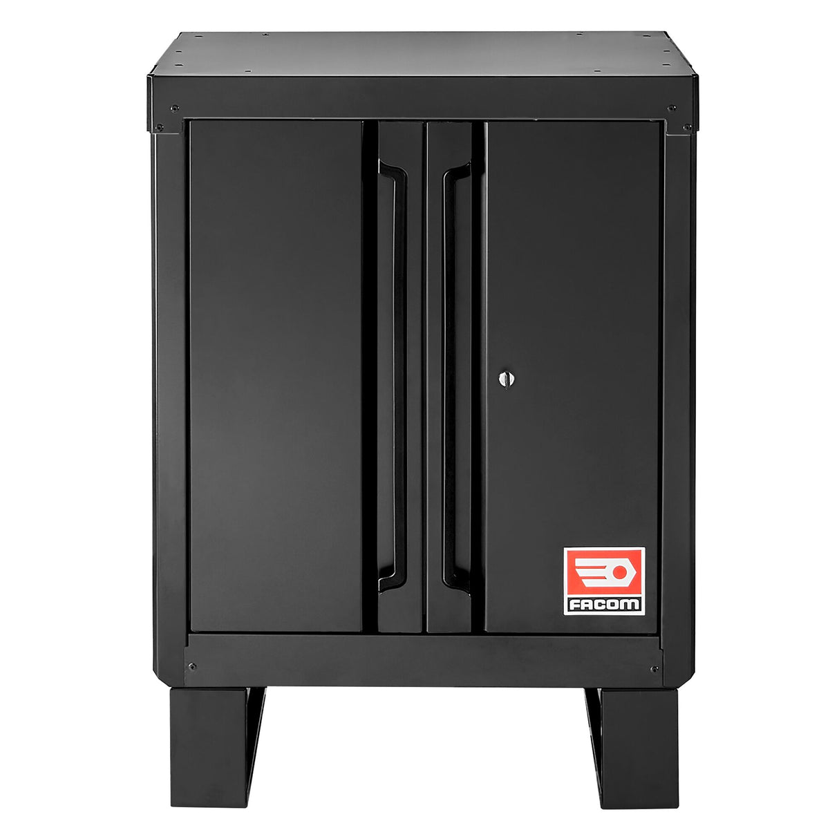 Base Unit With 2 Solid Doors, Black