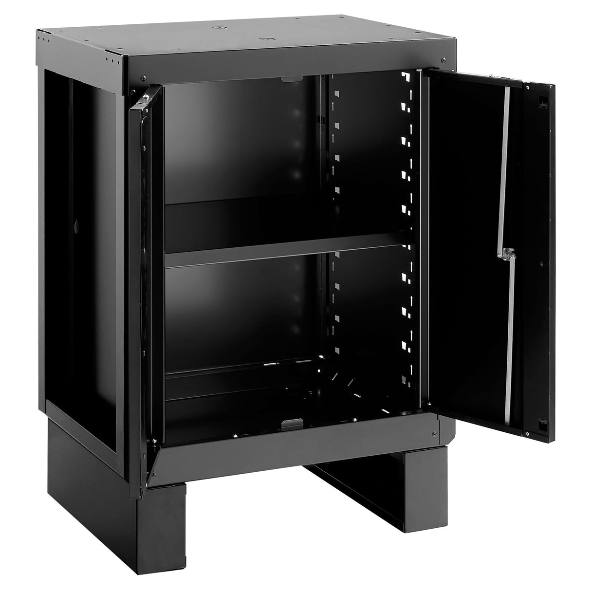Base Unit With 2 Solid Doors, Black